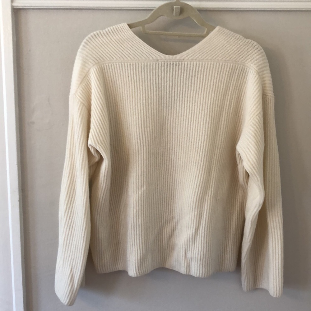 Everlane ivory cashmere sweater size medium - Picture 4 of 6